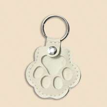 1pc Pet Hair Storage Keychain, Cute Dog Paw Shape, Collect & Store Cat/Dog Hair Keepsake, Suitable For Hanging On Baby, Keys, Mobile Phone Cases