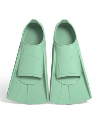 Swim Training Fins Comfortable Silicone Lap Swimming Short Blade Floating Flippers With Mesh Bag For Adult Men Women Build Leg Strength, Beach Essentials, Beach Accessories, Pool Float