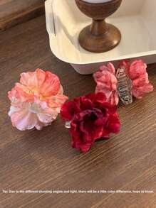 1 pièce Pince à cheveux fleur, pince latérale florale, pince à cheveux, accessoire de cheveux Camélia