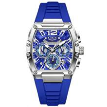 LIGE Relojes LIGE - Relojes cuadrados, de moda, casuales, de hombre, deportivos, regalos navideños, de fiesta, regalos de graduación