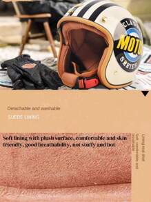 AD Motorcycle Helmet Retro Style With Anti-UV Inner Lens Moto Casco Outside Riding Helmet
