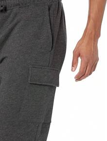 Essentials Men's Cargo Fleece Jogger Sweatpant - Mocha Brown - View 3