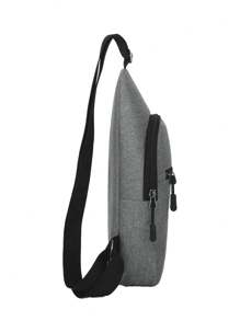 男女通用一件定制腰包胸包休闲时尚字母DIY简约轻便便携大容量耐磨纯色旅行购物拉链多功能多袋