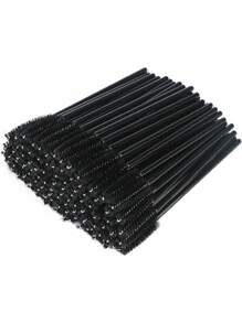 300 Stücke Wimpernverlängerungs-Set, Einweg-Wimpernbürstchen, Micro-Applikator-Pinsel, Maskara-Bürsten, Lippenpinsel für Wimpernverlängerung, Tattoo, Lippenstift-Auftrag (Schwarz)