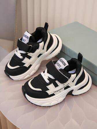 1Pair Of Cute, Fashionable And Versatile Baby Sports Shoes, Comfortable For Boys And Girls, Suitable For Sports Classes And Running Shoes In Spring And Autumn Seasons Back To School
