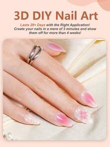 3PCS 15ml 3D Nail Gel Nail Art - Nail Gel Sculpting Gel No Wipe Clear Gel Polish For Nail Designs DIY Nail Art For Drawing, Molding, Sculpture And Decoration