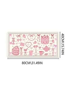 Queen Pink Bow Mouse Pad Kawaii Mouse Pad College Fashion Computer Desk Pad Is Suitable For Laptop Non-Slip Rubber Base Pad Office Accessories Decoration - Multicolor - View 16