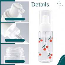 1/2 Pcs Reusable Plastic Foaming Soap Dispenser Bottles 5oz/6.76oz Containers For Facial Cleanser, Shampoo, Lotion & Liquid Soap Dispenser, Travel-Friendly, Multi-Size Refillable Bathroom, Kitchen Essentials, Durable Mousse Maker Pump Bottles