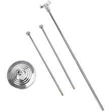 TLL  Desktop Flag Holder Desk Small Flag Stand Base Y Shape Double Mini Flags Pole Office School Conference Table Decoration Silver TLL