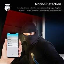 MERAIJIN Mini Camera Wireless Indoor Magnetic, 170Â° Wide Angle Motion Detection IR Night Vision Quad Screen Surveillance Magnetic Bracket Suitable For Pet/Baby/Nanny Monito