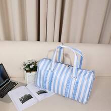 1 件女士时尚精致流苏蕾丝优雅个性化可爱蕾丝旅行大包，适合携带各种旅行物品，旅行必需品洗漱包，洗漱包，洗漱用品，旅行包，化妆品收纳沙滩包，沙滩包，度假必需品，学校用品，女士用品，大学宿舍浴室包学校用品学校用品