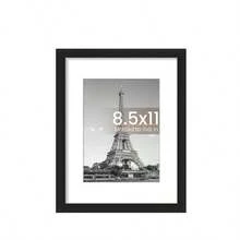 Bộ 3/5/10 khung ảnh gỗ treo tường khổ A4 10x15 15x20 20x25 Khung ảnh để bàn và treo tường, trang trí ảnh, quà tặng kỷ niệm - màu đen - Xem 8