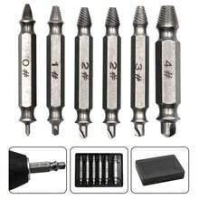 6 件双头螺丝取出器工具套件，S2 螺丝刀头拆卸套装 - 黑色 - 查看 1