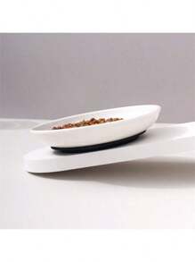 Ceramic Cat Bowl With Paw Prints, Pet Bowl