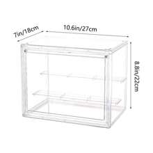 Acrylic Display Case For Collectibles Clear Display Case For Labubu Pop Figures Adjustable Display Case With Magnetic Door