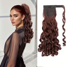 Retro Curly Hair Ponytail Wig, Fashionable Ponytail Wig, Synthetic High Heat Resistant Material Suitable For Daily Wear To Increase Hair Volume, Suitable For Holiday Carnival Wear, Halloween