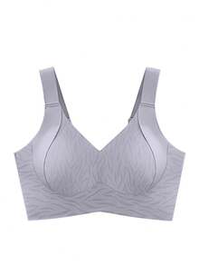 Full Coverage Adjustable Underwire Bra For Women, Minimizes Bulges, Seamless, Lightweight - Purple - View 4