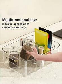 Removable Compartment Storage Box, Desktop Organizer Box, Household Living Room Kitchen Spice/Tea Bag Storage Basket, Divided Organizing Box, Multi-Purpose Storage Box, Suitable For Back To School, Dorms
