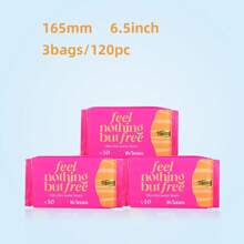 FREEMORE 40pc/120pc Freemore Ultra Thin Panty Liners(165mm),Zero Feel Zero Worries ,Fast-Absorbing, Dry, And Comfortable All Day,Innovative Resealable Packaging - Always Clean, Always Fresh