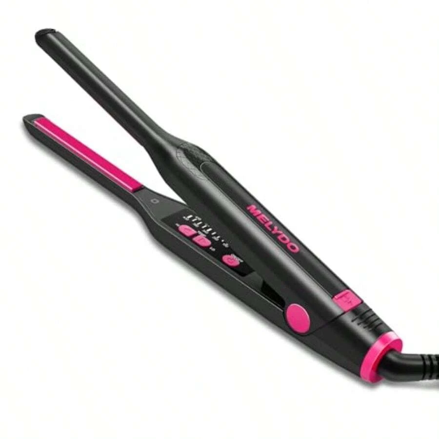 GEOXSSmall Flat Iron For Short Hair 3 10 Pencil Flat Iron With Adjustable Temp Mini Hair Straightener For Edges Pixie Cut And Bangs Tiny Hair Straightener With Floating Plates Auto Shut Offm9h7lf658 - as pic - View 1