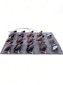 1 pieza/2 piezas Organizador de almacenamiento de gafas de sol detrás de la puerta, bolsa de almacenamiento de gafas de fieltro montada en la pared, soporte colgante para almacenar gafas en el armario, estante de exhibición de gafas (a elegir entre dos colores)