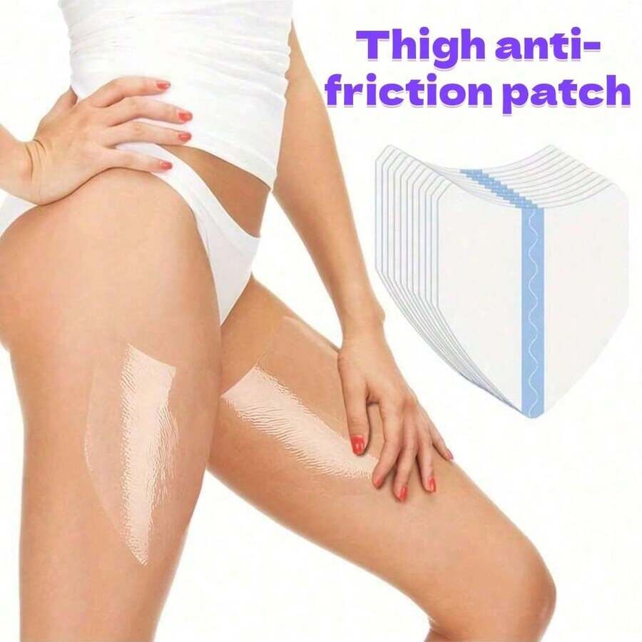 30/10pcs Anti-Chafing Thigh Bands, Unisex, Summer Prevent Inner Thigh Rubbing And Abrasion, Comfortable Breathable, Includes Waistband, Stickers, Waterproof Transparent Adhesive - Multicolor - View 1