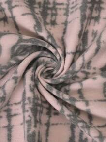 1pc Flower Print Casual Polyester Scarf, Suitable For Winter