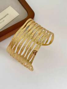 Golden Conch Open Cuff Beach Bracelet Bangle Jewelry For Women Accessory