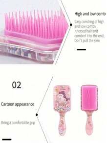 5 Conjuntos de Kits de Pente Trançado, (200 Mililitros) Garrafas de Spray de Névoa Contínua, Pentes de Unicórnio/Pirâmide Cartoon, Adequado para Penteados de Adultos e Meninas, Pentes de Alisamento e Laterais, Adequado para Design de Penteados e Personalização de Padrões e Nomes por Cabeleireiros, Temporada de Volta às Aulas, Acessórios de Cabelo Infantil, Popular