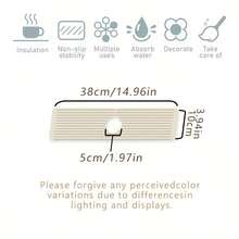 Thảm chùi chân vòi nước, Tấm lót vòi nước phong cách tối giản, Tăng cường cảm giác về chất lượng không gian, Thảm chùi chân vòi nước chống bắn, Thảm chùi chân vòi nước chống ẩm chống trượt, Phụ kiện mặt bàn bếp, Phụ kiện bàn bếp và bàn ăn, Bồn rửa, Thảm thấm hút chống ẩm, Thảm thoát nước giá để bát đĩa thấm hút, Thảm chống trượt thấm dầu đa chức năng - Nhiều màu - Xem 9