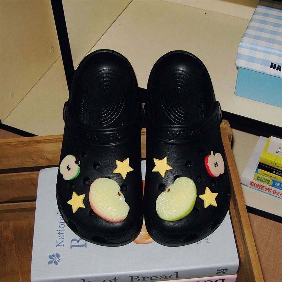 Women Home Slippers - 黑色 - 查看 1