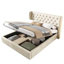 Beds - Beige + Velvet - View 6