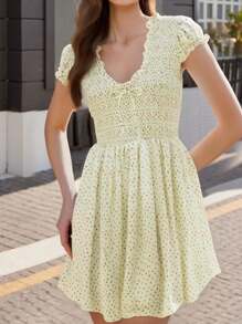 Women Jumpsuits - 黃色 - 查看 2