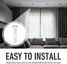 12 Set Vertical Blinds Replacement Stem And Gear, White Vertical Blind Stems Repair Kit Use For Headrail, Curtain Accessories - Apricot - View 7