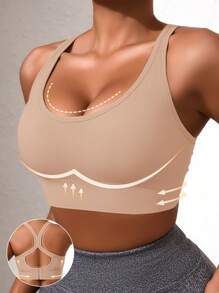 Juego de 3 sostenes deportivos de mujer en negro, azul y rosa con espalda con forma de cruz, cómodos para usar en casa y al aire libre, con sujeción, transpirables y cómodos, sostenes con push up sexy, ropa interior deportiva, top de yoga, sujetador sin aros, lencería para el gimnasio