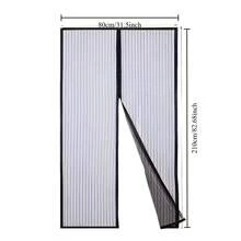 New Magnetic Fly Screen Door Curtain, Full Magnetic Strip, Self-Adhesive, Suitable For Living Room, Bedroom, Prevents Mosquitoes, No Drill Required, Curtain Divider, Summer