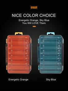 Kingdom Plastic Fishing Box 12 14 Compartment High Strength Double Sided Bait Fishing Accessories Storage Fishing Tackle Box