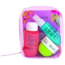EverlyX Set De Viaje Radiant Skin IDC Institute - Incluye Gel De Ducha, Loción Corporal Y Body Mist En Neceser Compacto - Aromas A Ciruela, Jazmín, Fruta Del Dragón Y Vainilla - Ideal Para Llevar En La Maleta O Regalar - Tamaño Apto Para Avión - ✅ Envios A España En 24/48h
