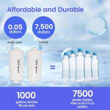 Fluoride Filters, Water Filter Replacement, Compatible With BB9-2 Black Filter Elements, Compatible With Stainless Steel Countertop Water Purification Berkey Gravity Water System, Pack Of 2