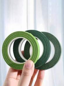 1/2/4pcs Floral Tape, Green Self-Adhesive Flower Stem Wrapping Tape, High Quality Waterproof Floral Tape, DIY Wedding Bouquet Stem Wrapping Packaging Materials, Flower Shop Valentine's Day Mother's Day Father's Day Bouquet Wrapping Materials, Bouquet Tape For Bouquet Wrapping And Flower Arrangement Decoration, Wedding Supplies