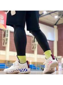 Nike AIR JORDAN JUMPMAN DIAMOND Men's Air Cushion Combat Wear-Resistant Basketball Shoes - White - View 5