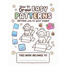 1pc Easy Coloring Book For Relaxation, Includes Various Shapes And Color Patterns, Made Of Thick Paper And Ink, Suitable For Different Drawing Materials, Rich Patterns And Clear Lines, Suitable For Stationery, School Supplies, Great Gift For Girls, Valentine's Day, New Year - DRAW EASY - View 3