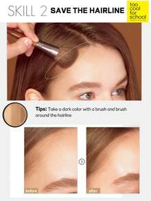 Too Cool for School K-Beauty Matte Powder Contour Palette,With 1 Brush Giveaway, Light, Smooth, Velety Texture ,With Mirror, Slimming Facial Nose, Natural Gradation, Bronzer Contour Palette, K-Beauty - #2 Morden Beige - View 5