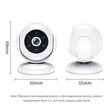 MERAIJIN Mini Camera Wireless Indoor Magnetic, 170Â° Wide Angle Motion Detection IR Night Vision Quad Screen Surveillance Magnetic Bracket Suitable For Pet/Baby/Nanny Monito