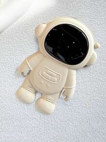 Astronaut Shaped Phone Stand - Suitable For Various Phones With Protective Cases, Retractable Foldable Astronaut Design Metal Plating Adhesive Phone Holder Compatible With IPhone, Android Phone, Gift For Birthday, Family, Friends Phone Accessories