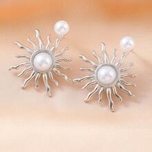 1 Pair/Set Retro Design Elegant Sun Ladies Earrings, Suitable For Summer, Beach, Party, Wedding, Daily Wear, Festival, Valentine's Day, Mother's Day, Gift