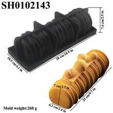 Moldes navideños para pastel de Mousse de tira larga, moldes de silicona de calidad alimentaria para pastel, molde para Mousse francés, bandeja de pastelería para, utensilios de cocina para hornear DLNB - SH0101744-2 unidades - Ver 5