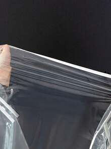 Funda protectora de plástico transparente para perchero de ropa - Perchero autoportante de doble barra con cremallera completa para proteger bolsos y ropa del polvo