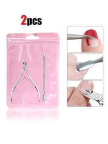 8/6/5/4/3/2/1 件套不锈钢修甲套装，包含指甲钳、指甲剪、指甲护理工具、角质去除器、指甲推，适用于修甲和足疗