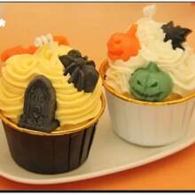 1 万圣节蜡烛礼物，鬼魂装饰蜡烛营造氛围，万圣节装饰，椰子壳装饰，蝙蝠礼物，平安夜礼物，房间装饰，婚礼礼物，万圣节纪念品，家居装饰，生日装饰，香料